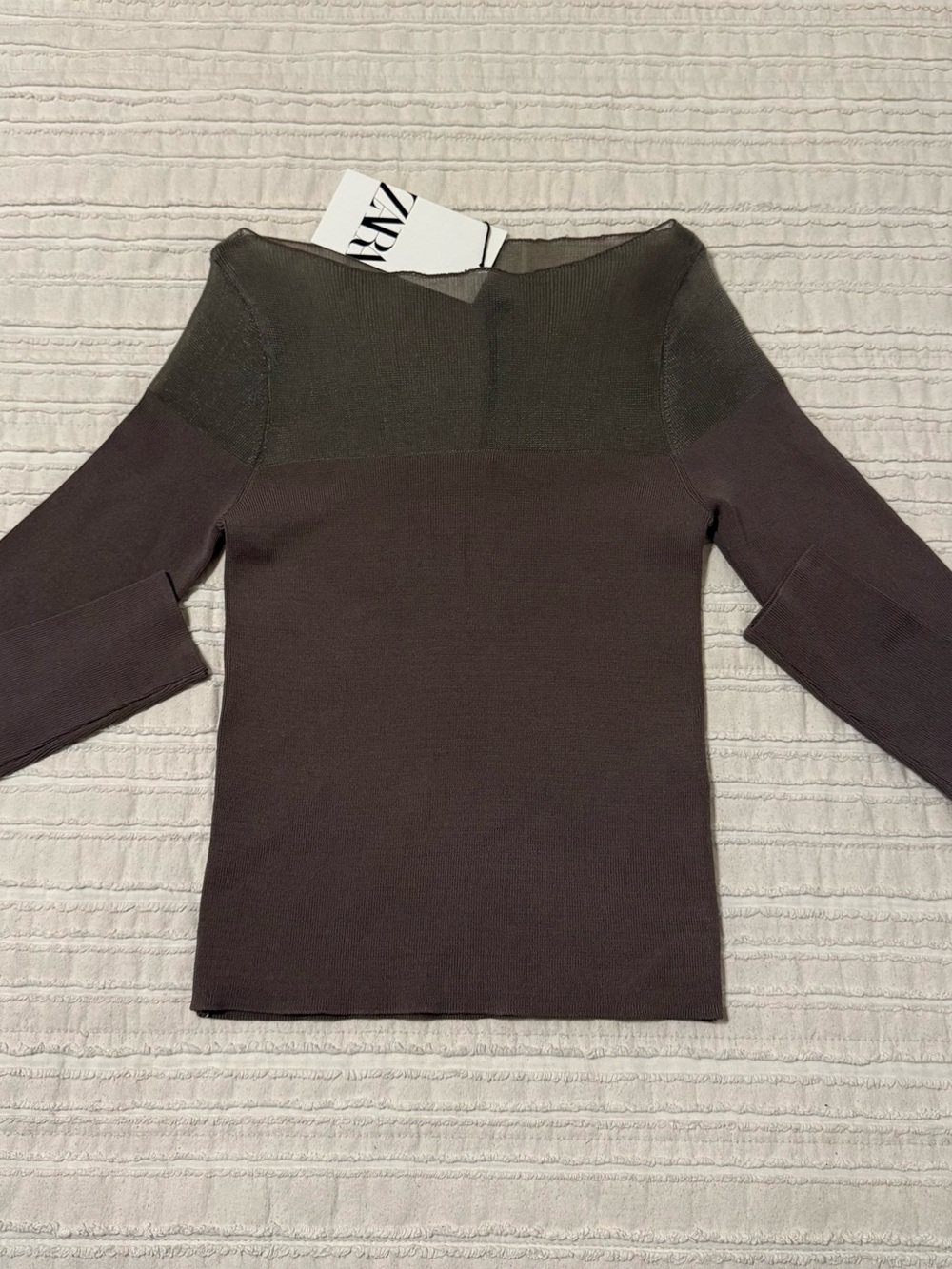 Zara Semi Mesh Long Sleeve